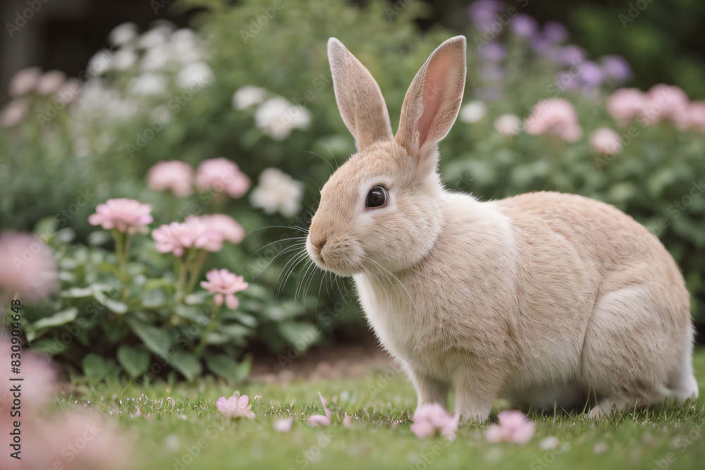Obraz premium rabbit in the garden