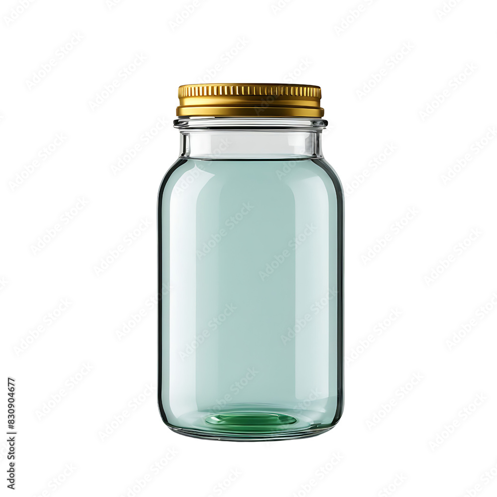 A transparent glass jar with a lid. An excellent choice for storing various items. A transparent glass jar with a lid. An excellent choice for storing various items.