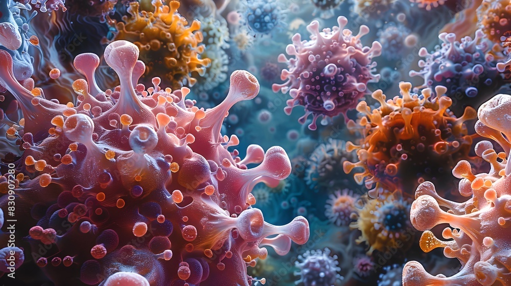 Vibrant Underwater Coral Reef Ecosystem with Diverse and Colorful Marine Life Vibrant Underwater Coral Reef Ecosystem with Diverse and Colorful Marine Life