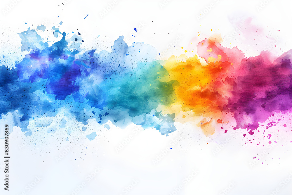 Fototapeta premium Multicolored watercolor background
