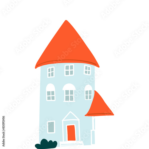 Blue Fairytale House