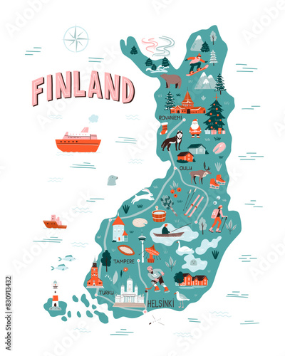 Map of Finland