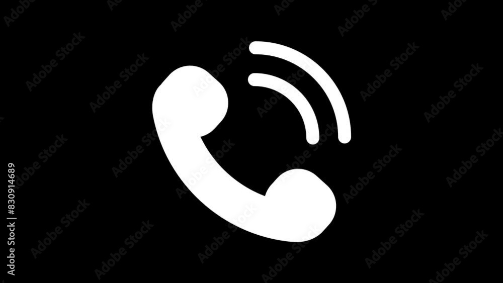 Animation loop icon of a phone calling icon Animation loop icon of a phone calling icon