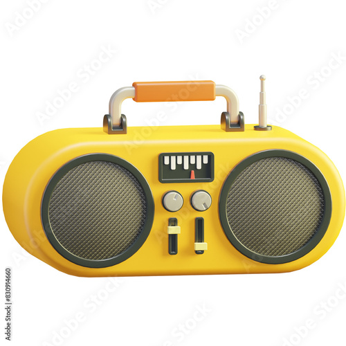 radio 3d icon png