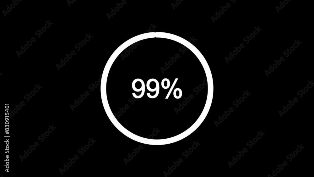 Progress loading circle UI indicator. Loading progress animation Progress loading circle UI indicator. Loading progress animation