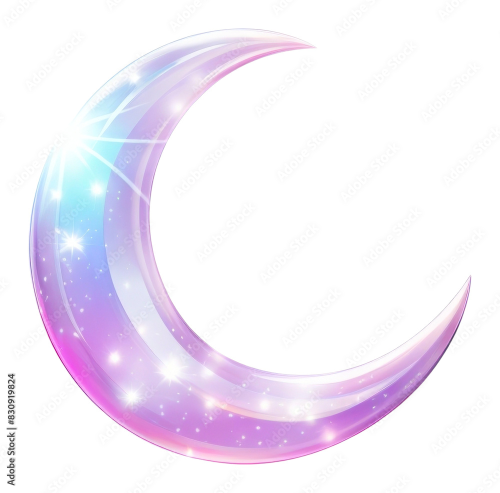 PNG Crescent moon purple night illuminated. PNG Crescent moon purple night illuminated.