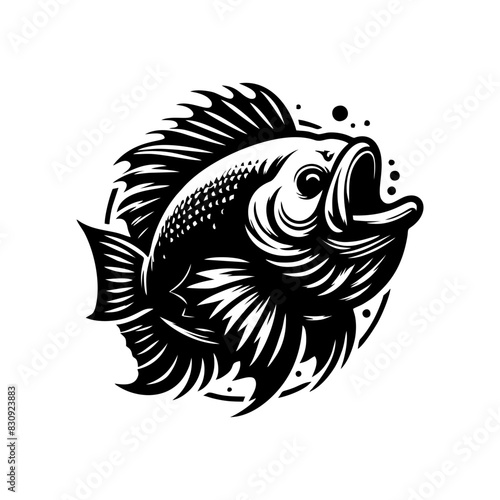 fish predator logo design. goliath logo design inspiration