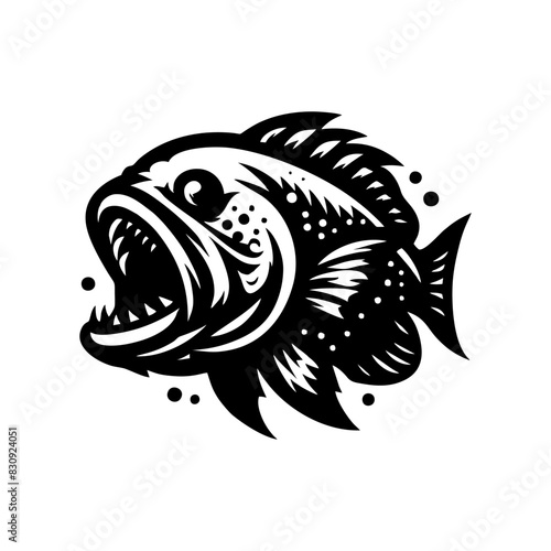 fish predator logo design. goliath logo design inspiration