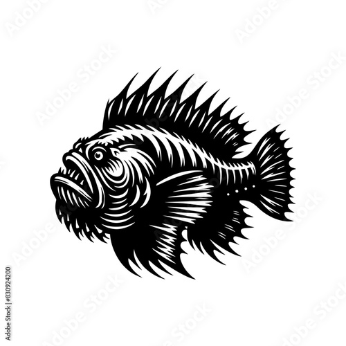 fish predator logo design. goliath logo design inspiration