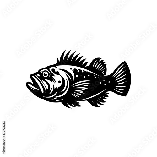 fish predator logo design. goliath logo design inspiration