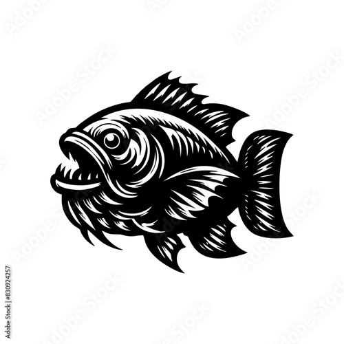 fish predator logo design. goliath logo design inspiration