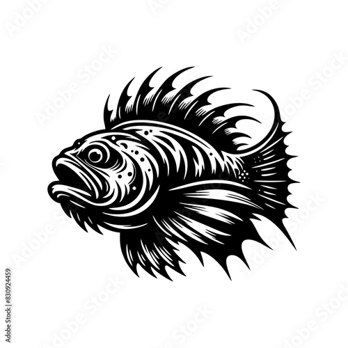 fish predator logo design. goliath logo design inspiration