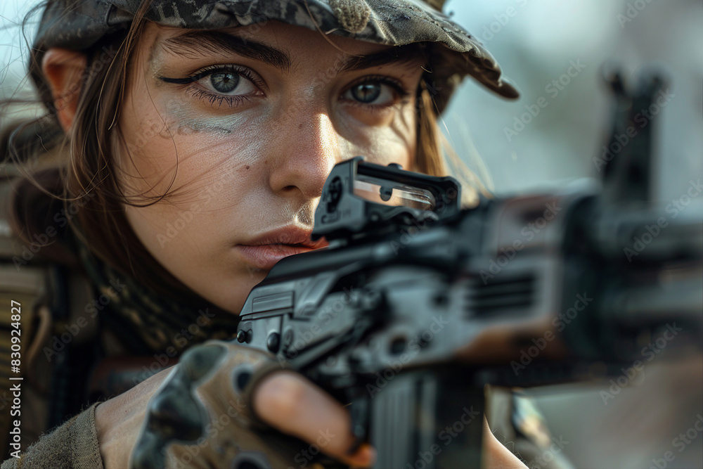 Special forces equipped soldier on the battlefield made with generative AI Special forces equipped soldier on the battlefield made with generative AI