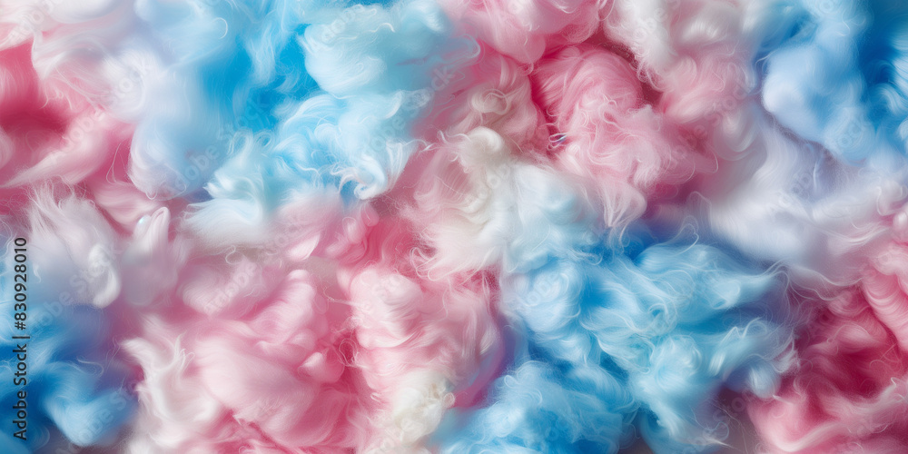 Fototapeta premium Texture of cotton candy