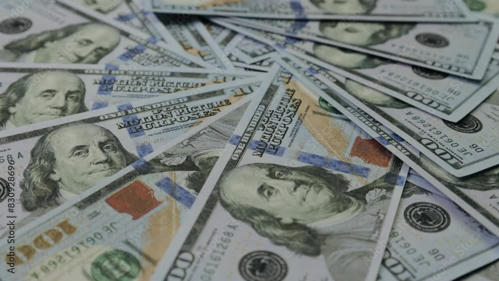 Closeup of US dollar bills Closeup of US dollar bills