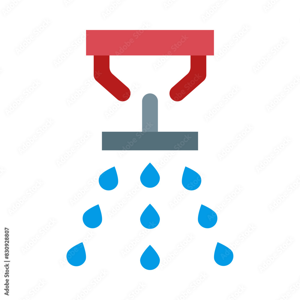 Obraz premium Sprinkler Flat Icon Design