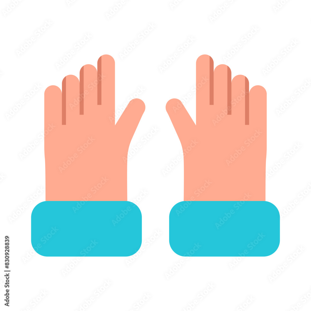 Obraz premium Farmer Glove Flat Icon Design