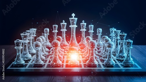 Wallpaper Mural Chess board game concept of business ideas and competition and strategy ideas
 Torontodigital.ca