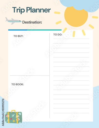 Fun Trip Planner KDP Template
