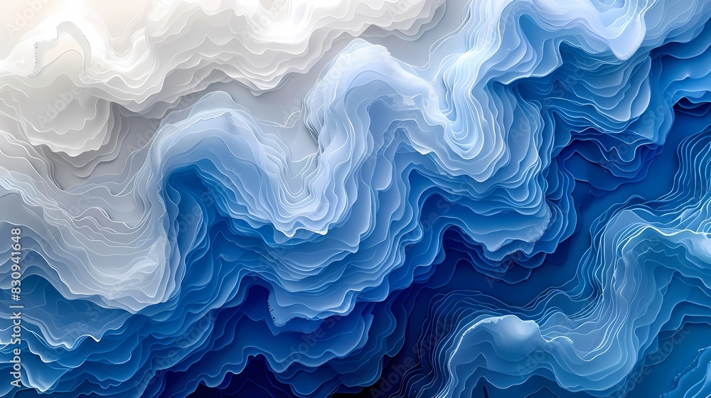 Blue and white lines texture mountains poster background Blue and white lines texture mountains poster background