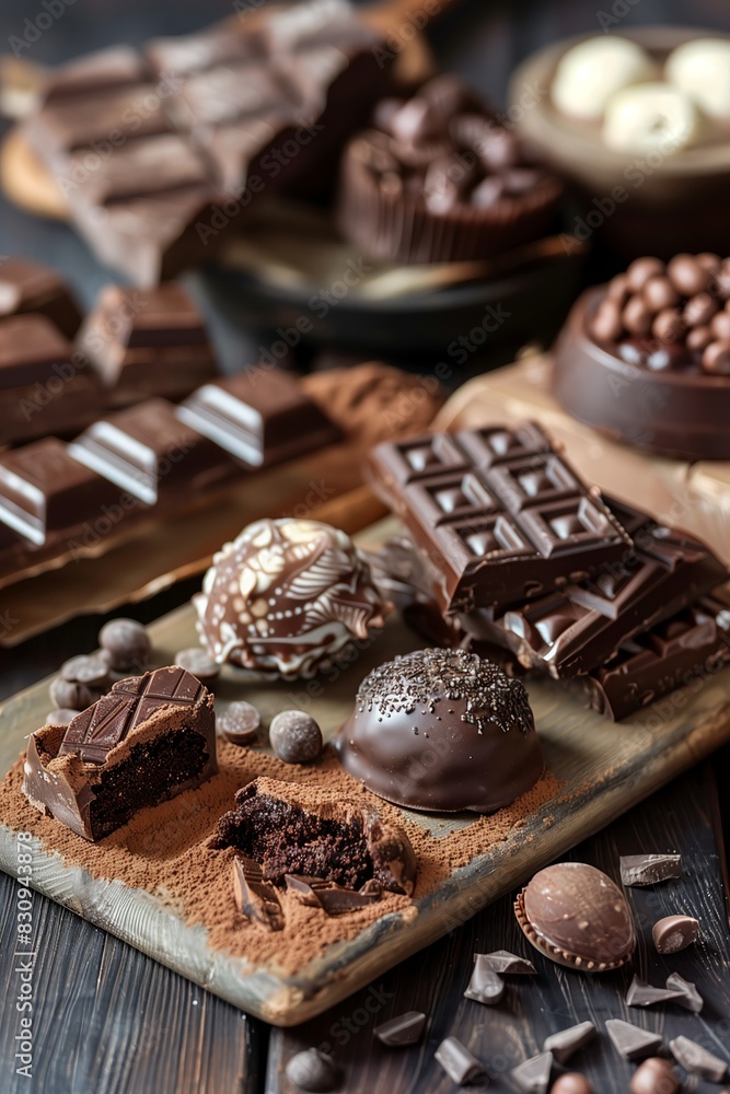 A Gourmet Assortment of Chocolate Candies and Desserts to Celebrate World Chocolate Day A Gourmet Assortment of Chocolate Candies and Desserts to Celebrate World Chocolate Day