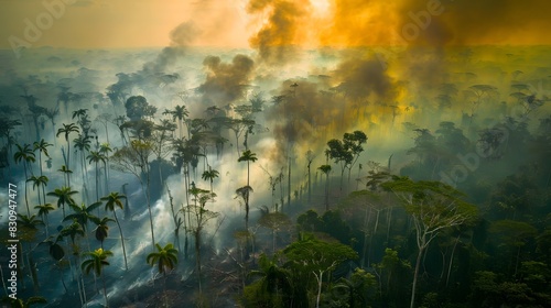As efforts to promote conservation falter, ancient forests vanish overnight, sparking worldwide protests and civil unrest. photo