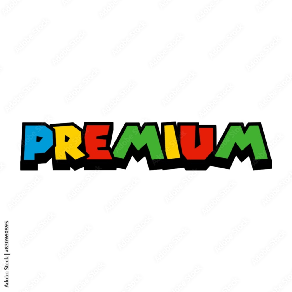 3D Premium text poster art 3D Premium text poster art