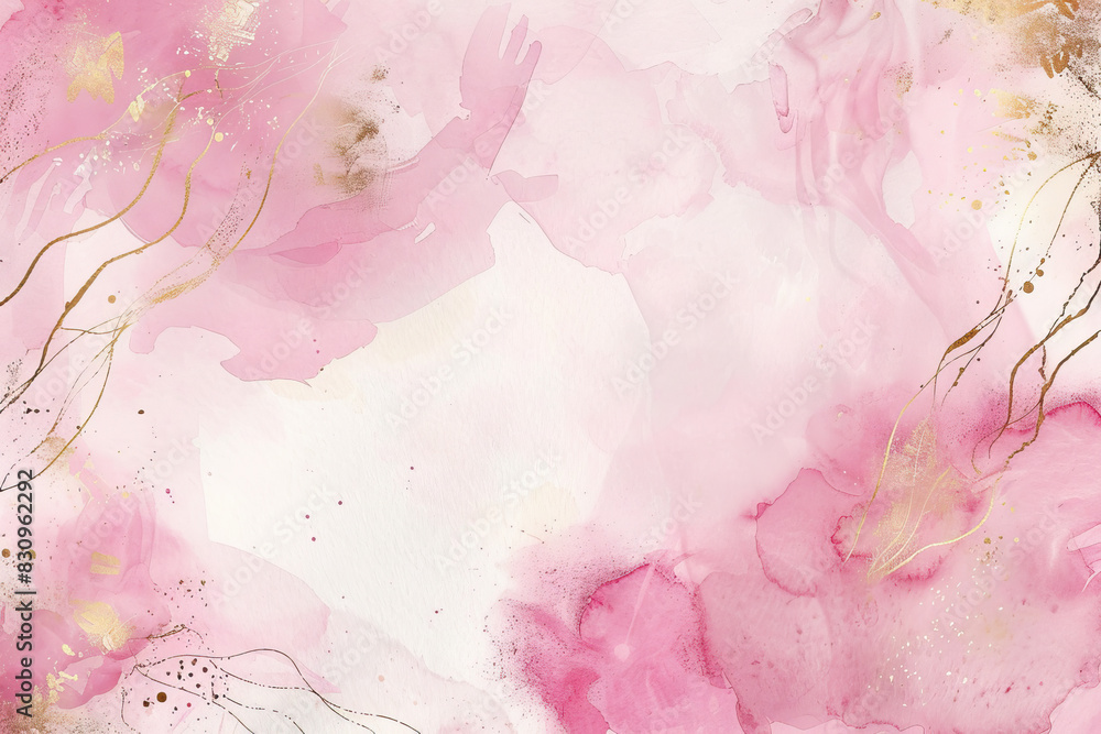 Pink water color background. Created with Ai