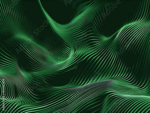 abstract background with green lines 
