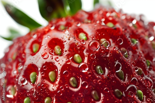 Wallpaper Mural macro photography of strawberries Torontodigital.ca