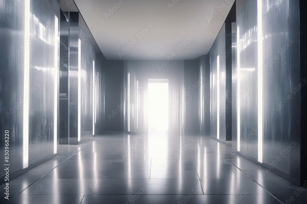 empty corridor with light empty corridor with light