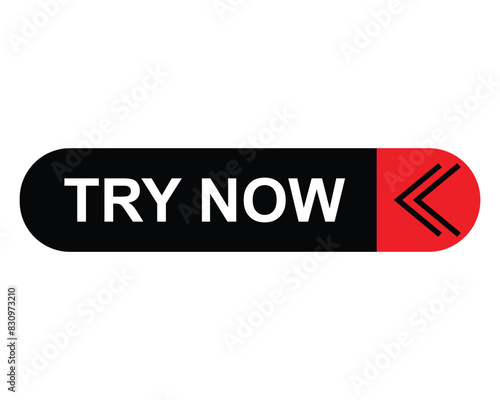 Try Now Text In Red Rectangle Shape For Information 