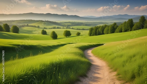 Serenade of Green  A Captivating Landscape of Verdant Meadows