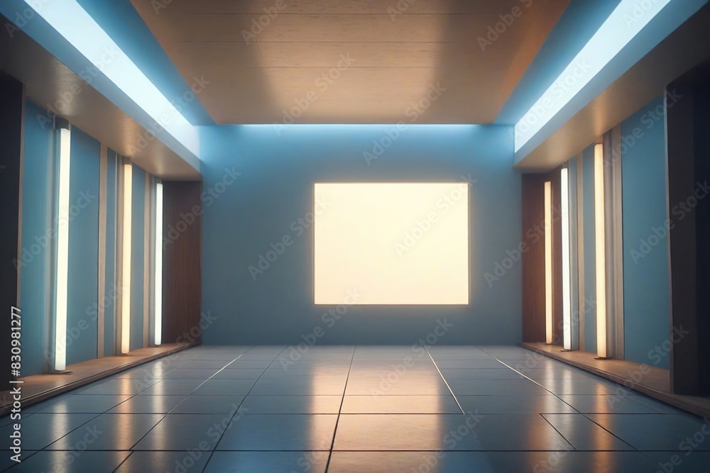 Obraz premium empty room with a window
