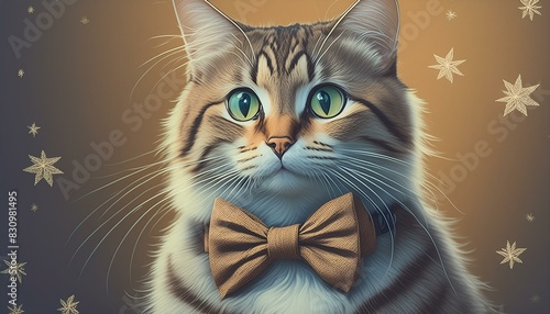 Whisker Wonders: How to Draw a Dapper Cat with a Bow Tie" "Purr-fectly Adorable: Step-by-Step Guide to Drawing a Cute Cat with a Bow Tie"