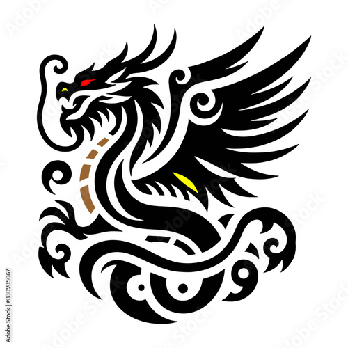 Wallpaper Mural Black Dragon Indonesian Mythology Torontodigital.ca