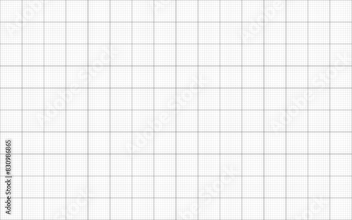 Graph paper grid line squre black white sheet plotting page background blank empty tecnical design seamless pattern notebook blue print architecture print