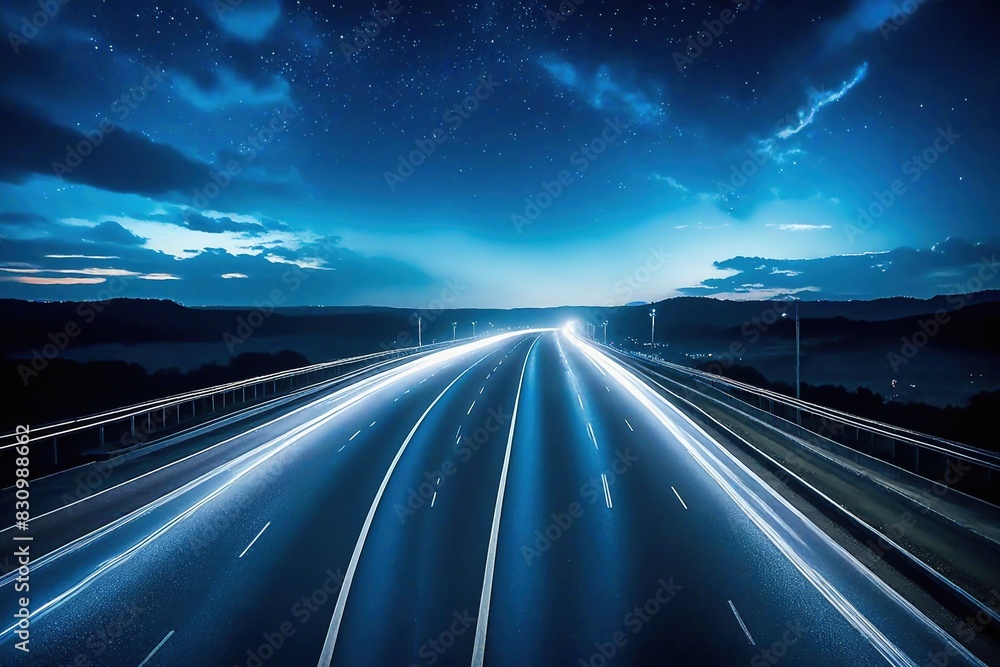 Obraz premium highway at night