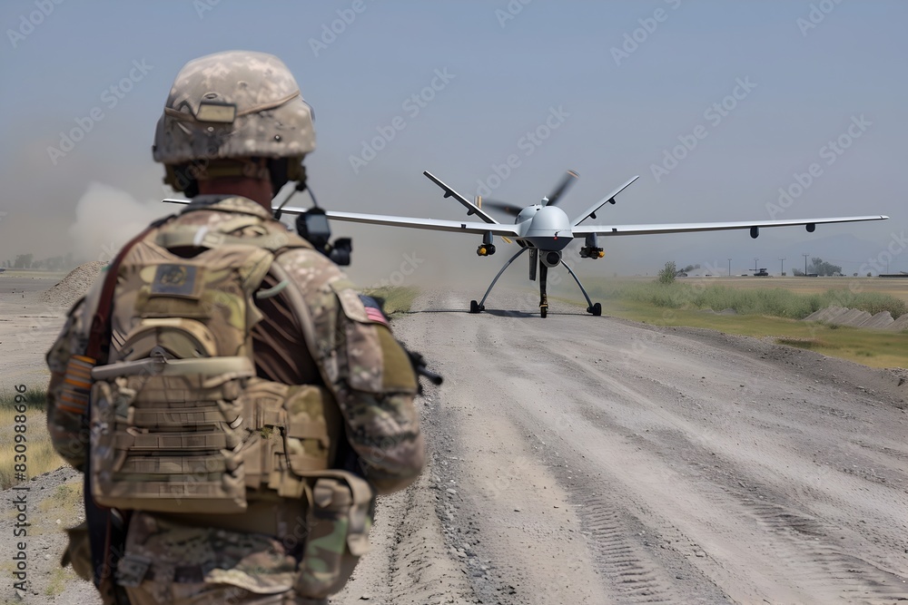 Unmanned Aerial Vehicle Providing Tactical Support for Ground Troops in Combat Scenario Unmanned Aerial Vehicle Providing Tactical Support for Ground Troops in Combat Scenario