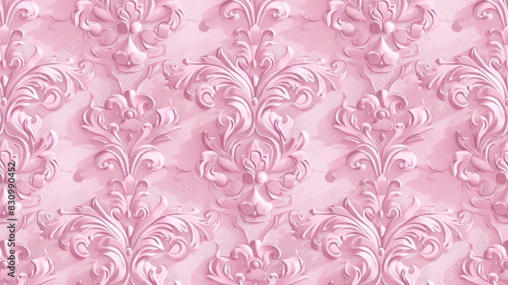 Fototapeta premium Vintage seamless pink pattern
