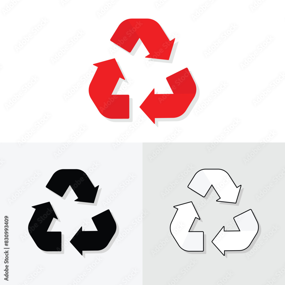 Rotation circular arrows with silhouette or line art, turn or repeat arrows on background Rotation circular arrows with silhouette or line art, turn or repeat arrows on background