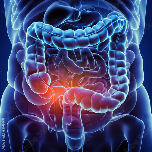 Colon 3D Render Photo