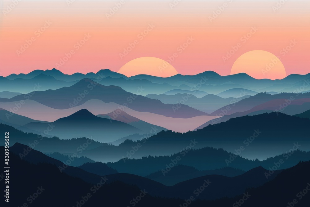 sunset in mountains sunset in mountains