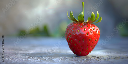  Fresh strawberry fruit photo