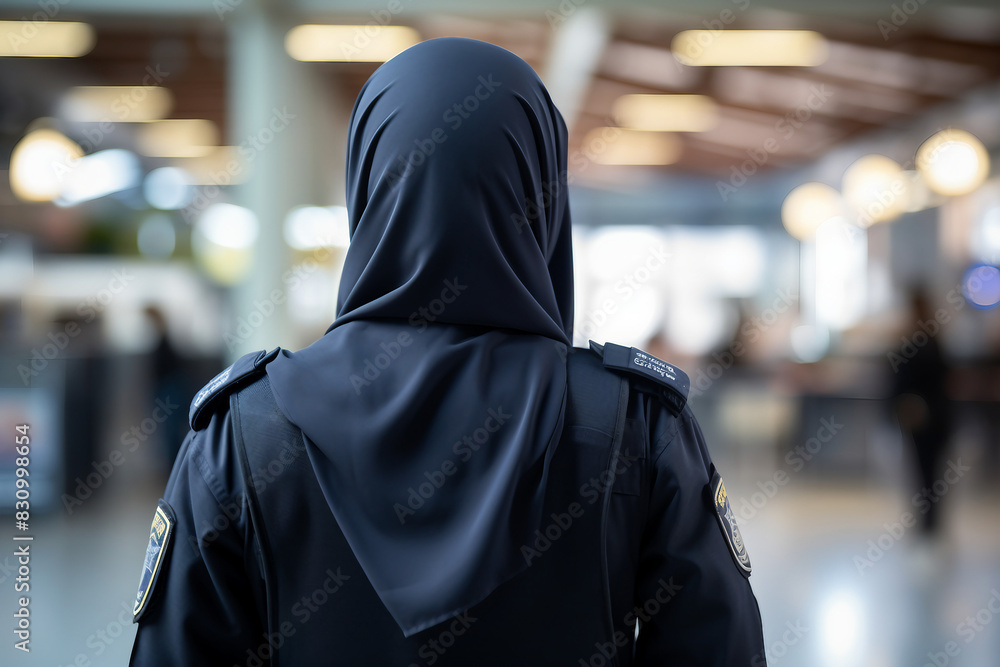 Arabian woman in hijab living her life in modern city have shopping working traveling abilities, Generative AI Arabian woman in hijab living her life in modern city have shopping working traveling abilities, Generative AI