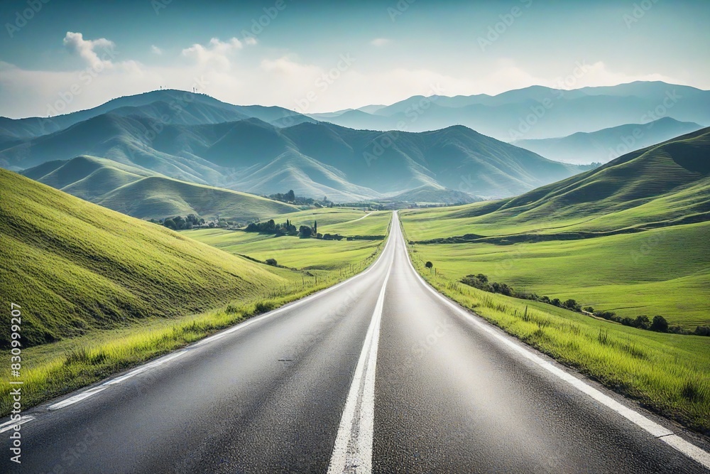 Naklejka premium road in mountains