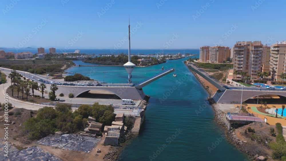 Aerial view of La Manga del Mar Menor, Region of Murcia, Spain Aerial view of La Manga del Mar Menor, Region of Murcia, Spain