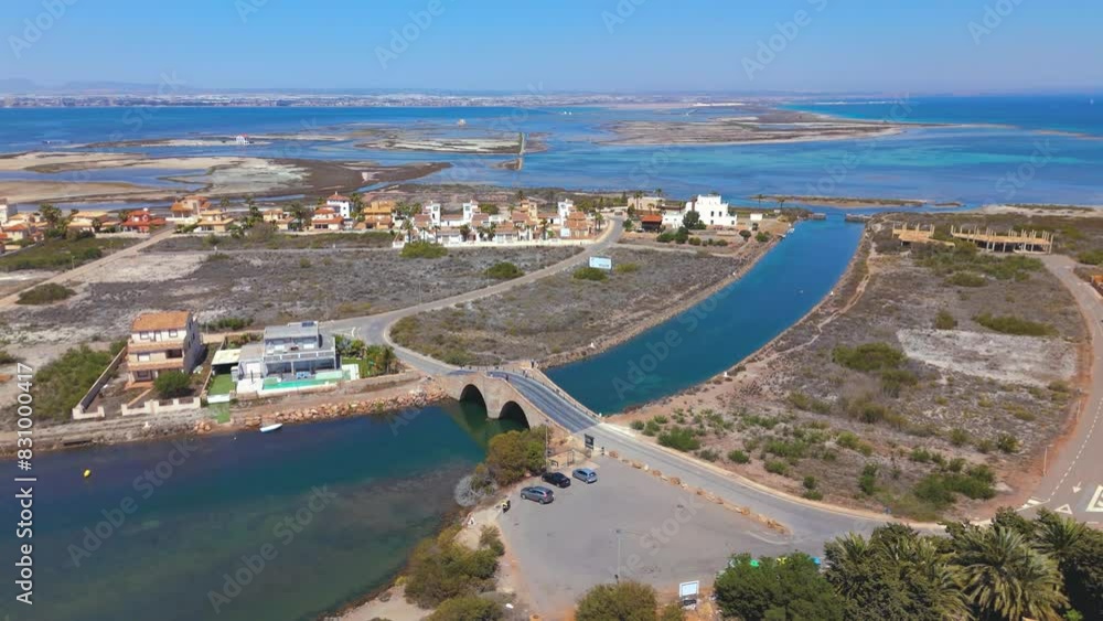 Aerial view of La Manga del Mar Menor, Region of Murcia, Spain Aerial view of La Manga del Mar Menor, Region of Murcia, Spain