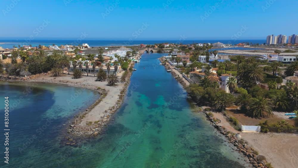 custom made wallpaper toronto digitalAerial view of La Manga del Mar Menor, Region of Murcia, Spain