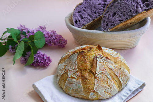 Fresh baked round Bread